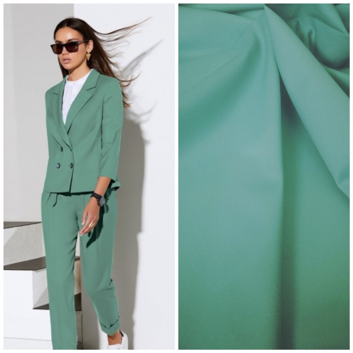 костюмная однотонная