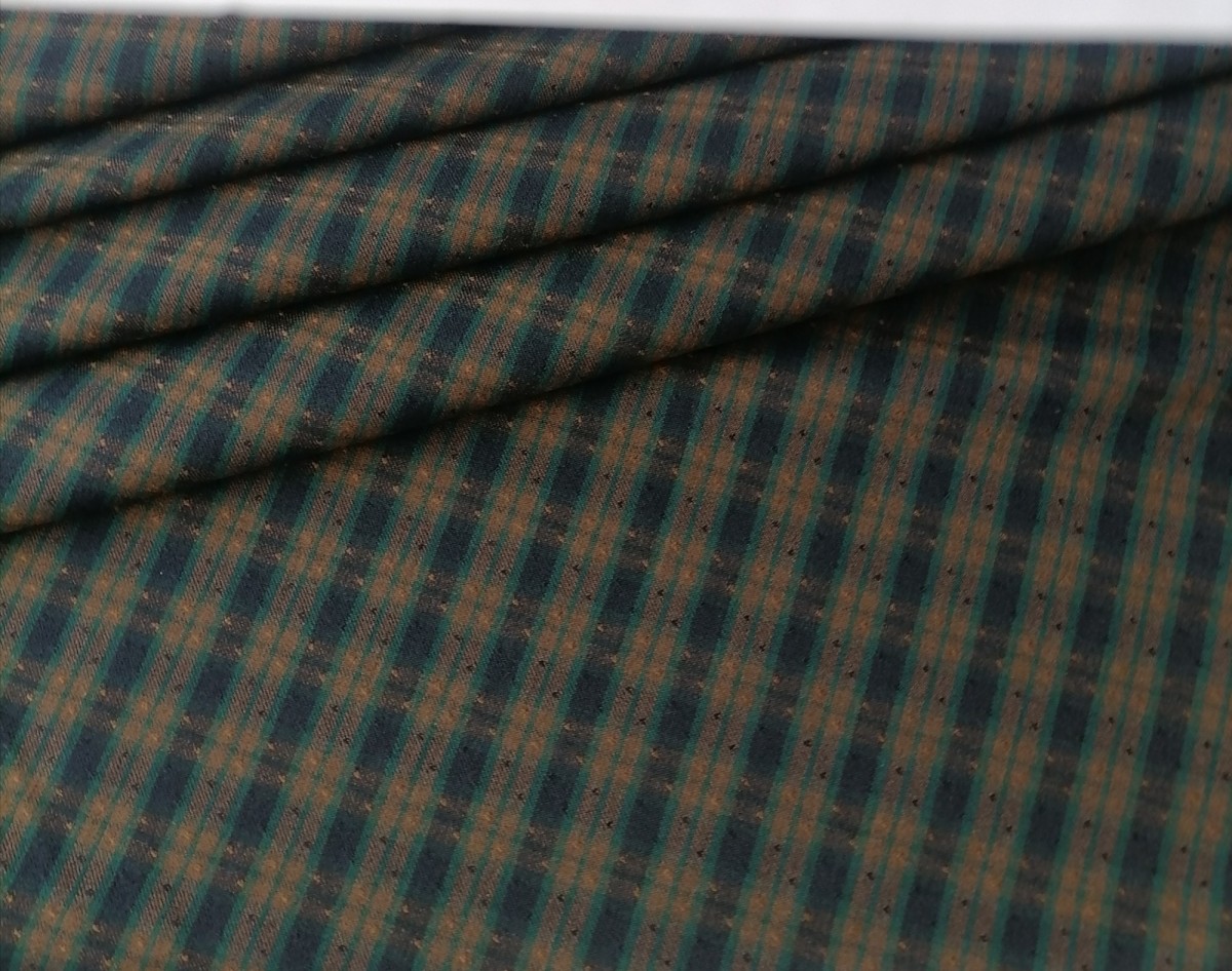 Костюмная клетка тёмная олива, синяя, коричневая