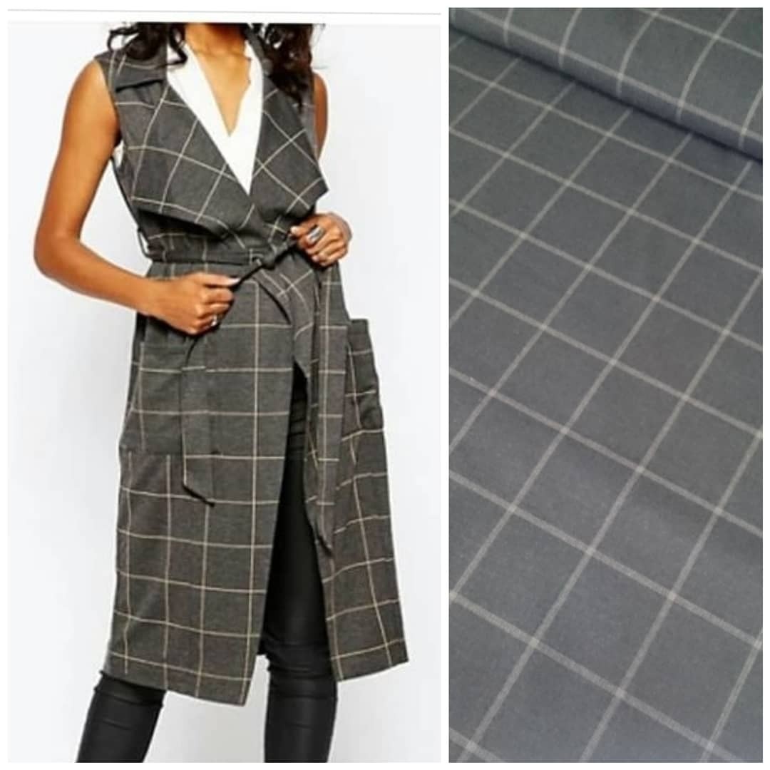 Костюмная серая клетка