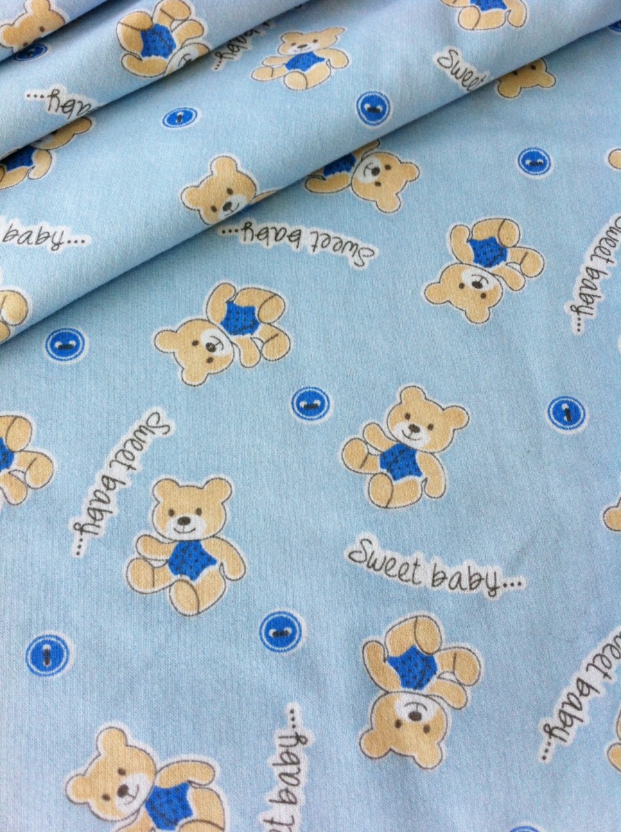 Футер Мишки 3-х нитка с нежным начесом (2 цвета)