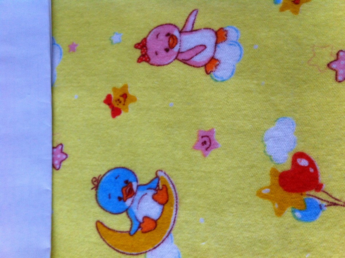 ФЛАНЕЛЬ жёлтая 90 см.