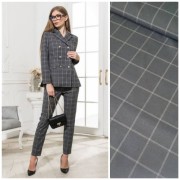 Костюмная серая клетка