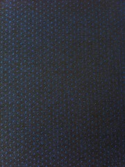 Ткань костюмная жаккард тёмно-синяя мелкий горошек