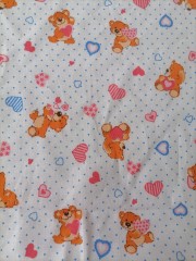 Ситец мишутки и сердечки Ситец мишутки и сердечки