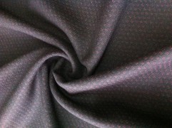 Ткань костюмная бордовый горошек